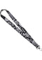 Lanyard Key Chain black-white Vorderansicht