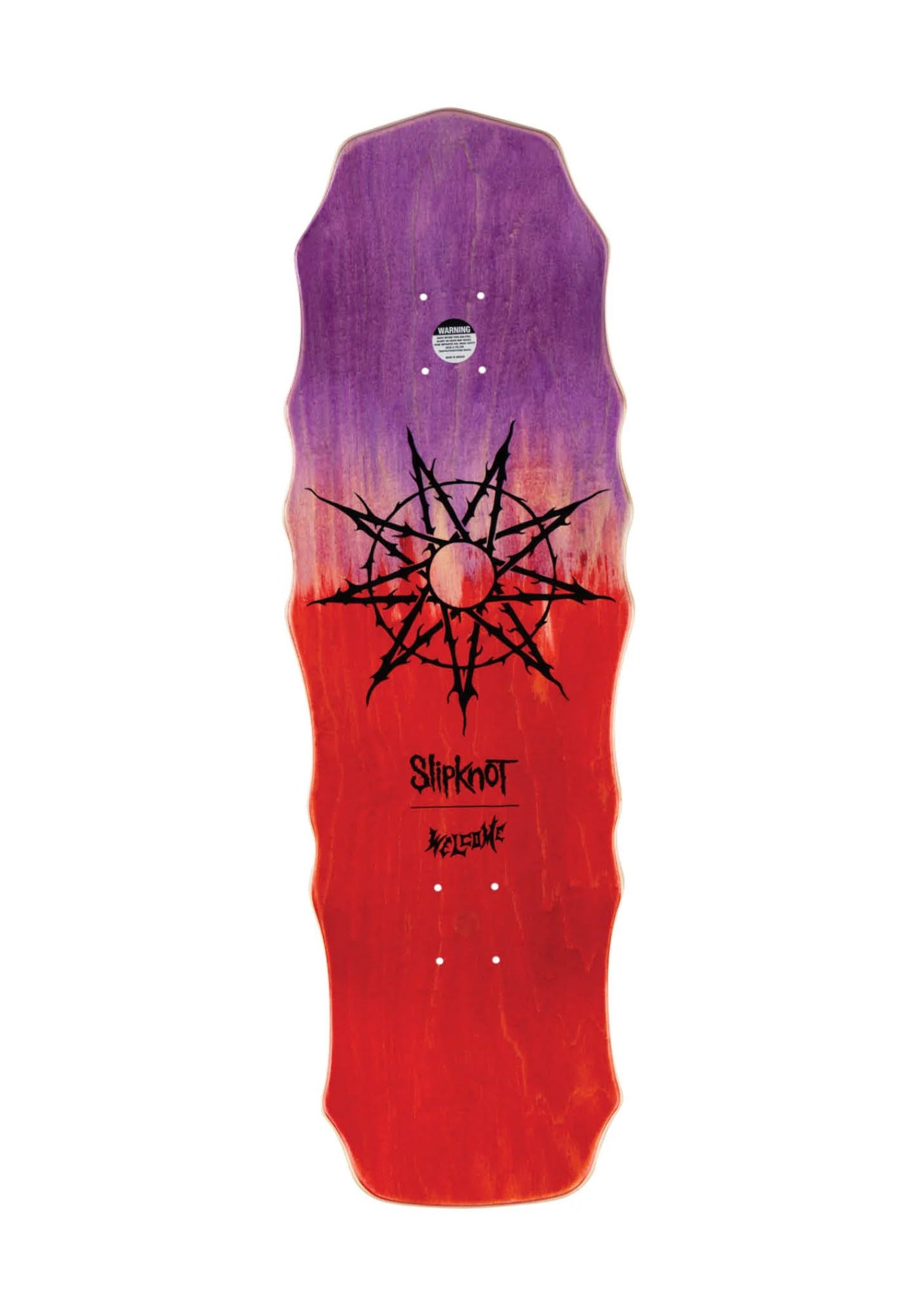 x Slipknot Tribal S on Widow purple-red stain Rueckenansicht