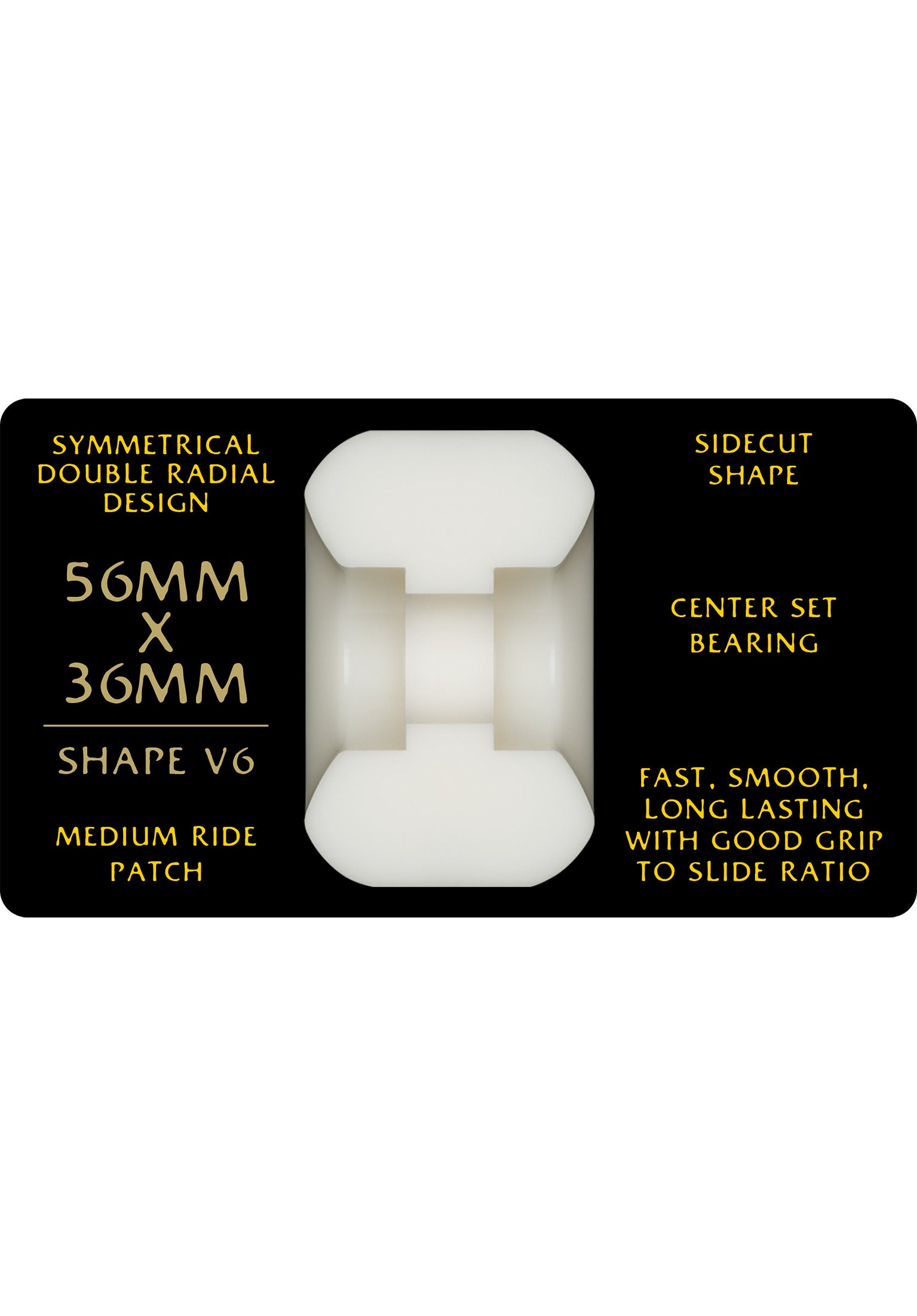 Dragons Vallely 95A V6 Symmetrical Medium Ride offwhite Rueckenansicht