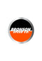 Spot Logo Silver Foil 4 Sticker black-orange Vorderansicht