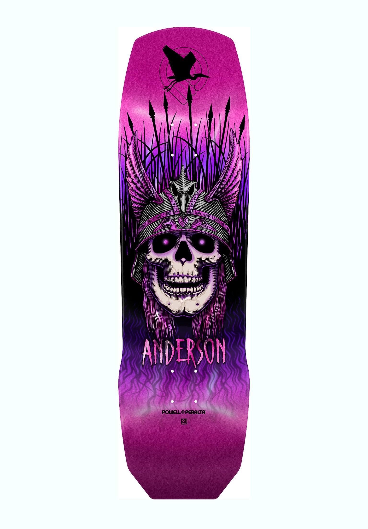 Andy Anderson Heron Skull pink-foil Vorderansicht