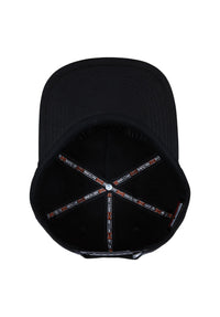Built To Grind 5-Panel Snapback Unstructured black Closeup2