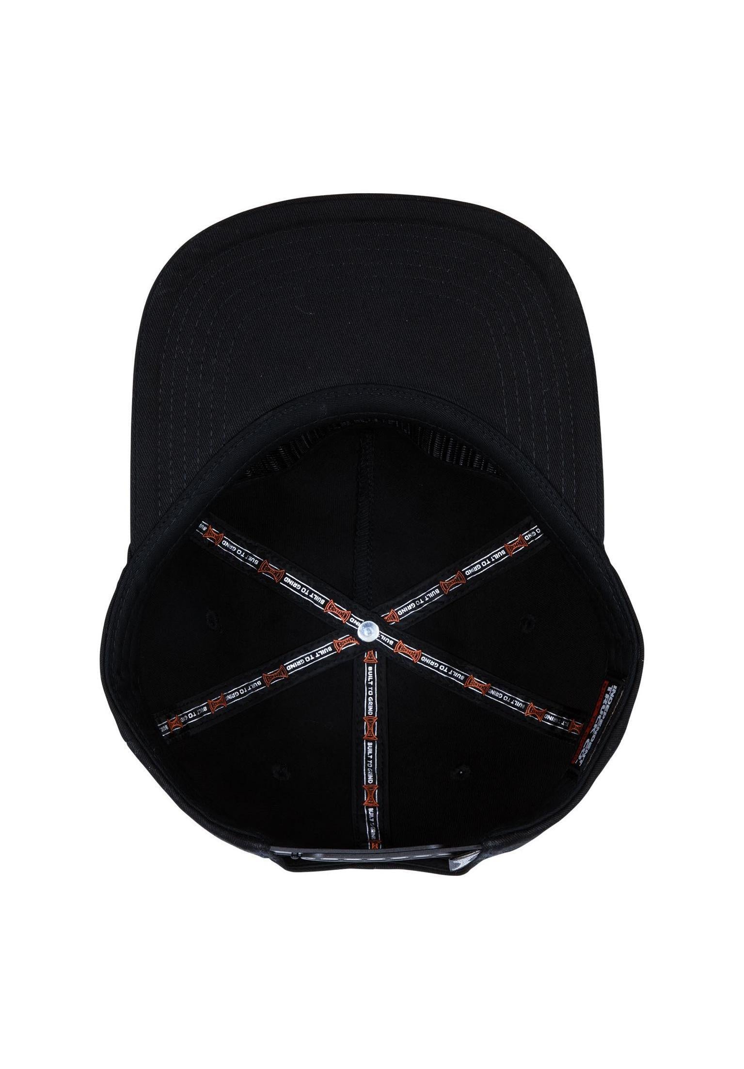 Built To Grind 5-Panel Snapback Unstructured black Closeup2