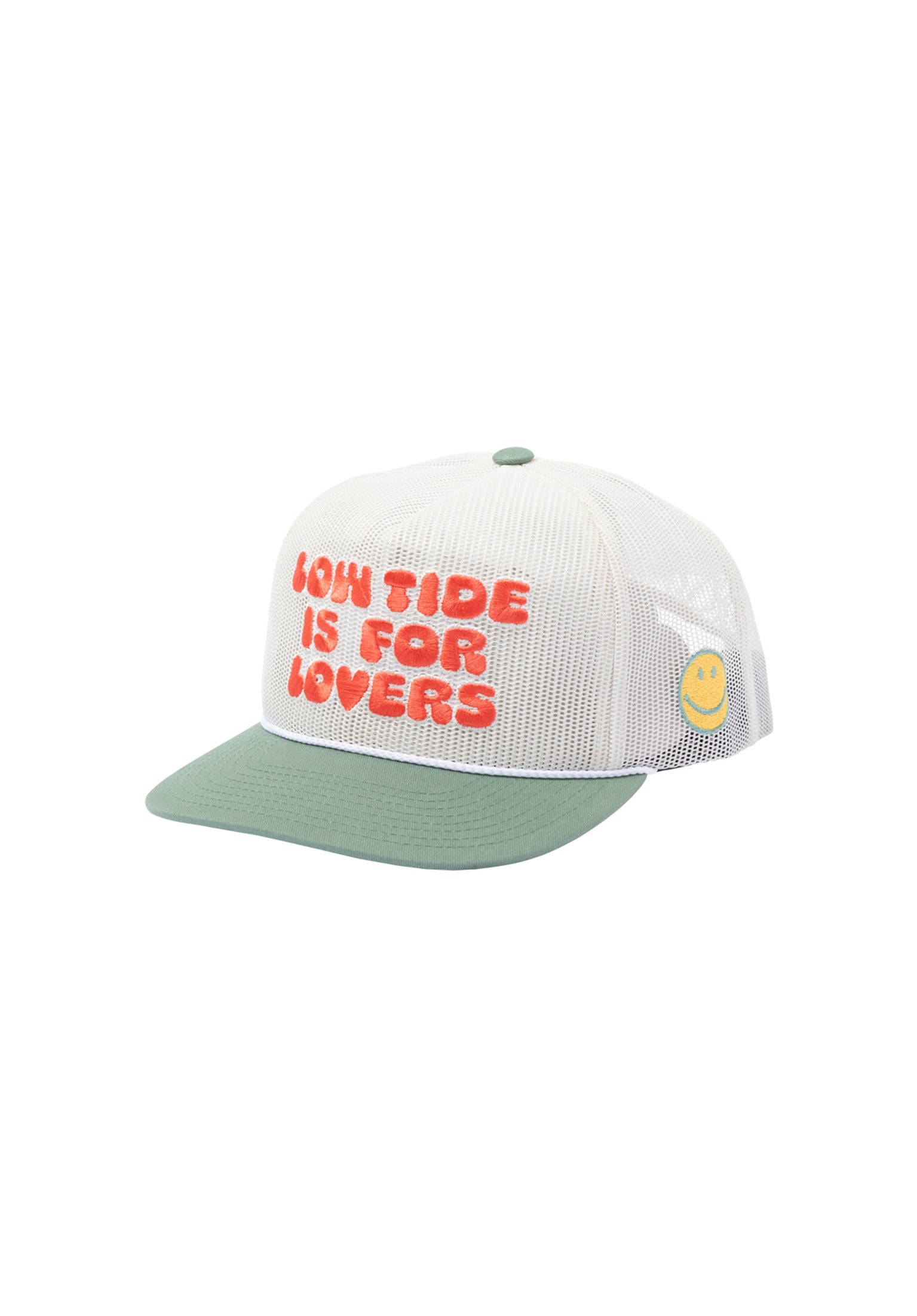 Lovers 5-Panel Trucker Snapback white-green Rueckenansicht