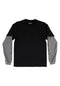 Bar Logo Thermal 2Fer Top blackheather Vorderansicht