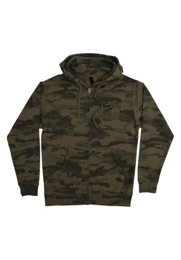 Logo Outline Drip Heavyweight army Vorderansicht