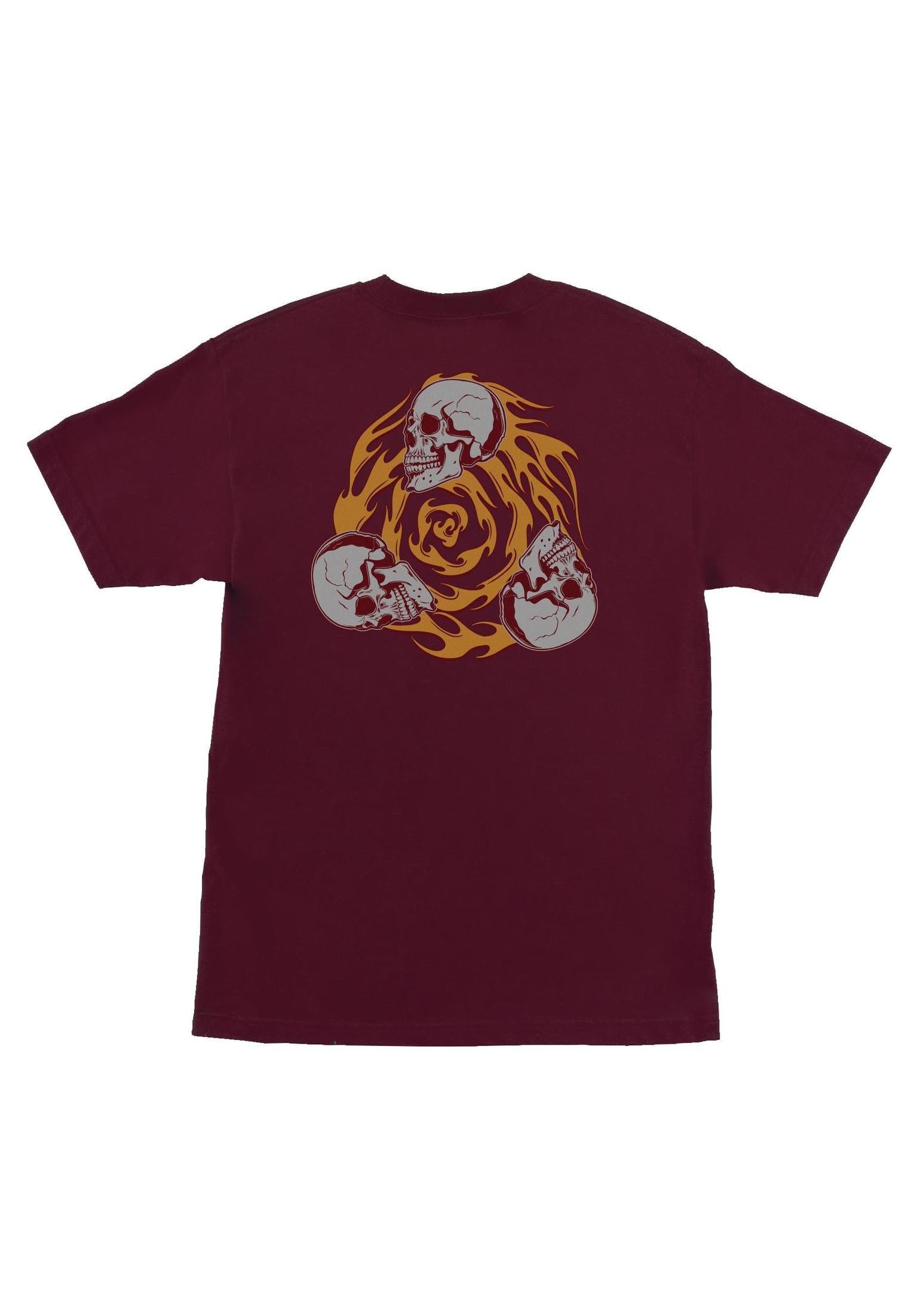 Spiral Skull Heavyweight maroon Rueckenansicht