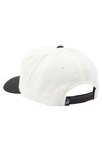 Ronnie Snapback Low white-black Rueckenansicht