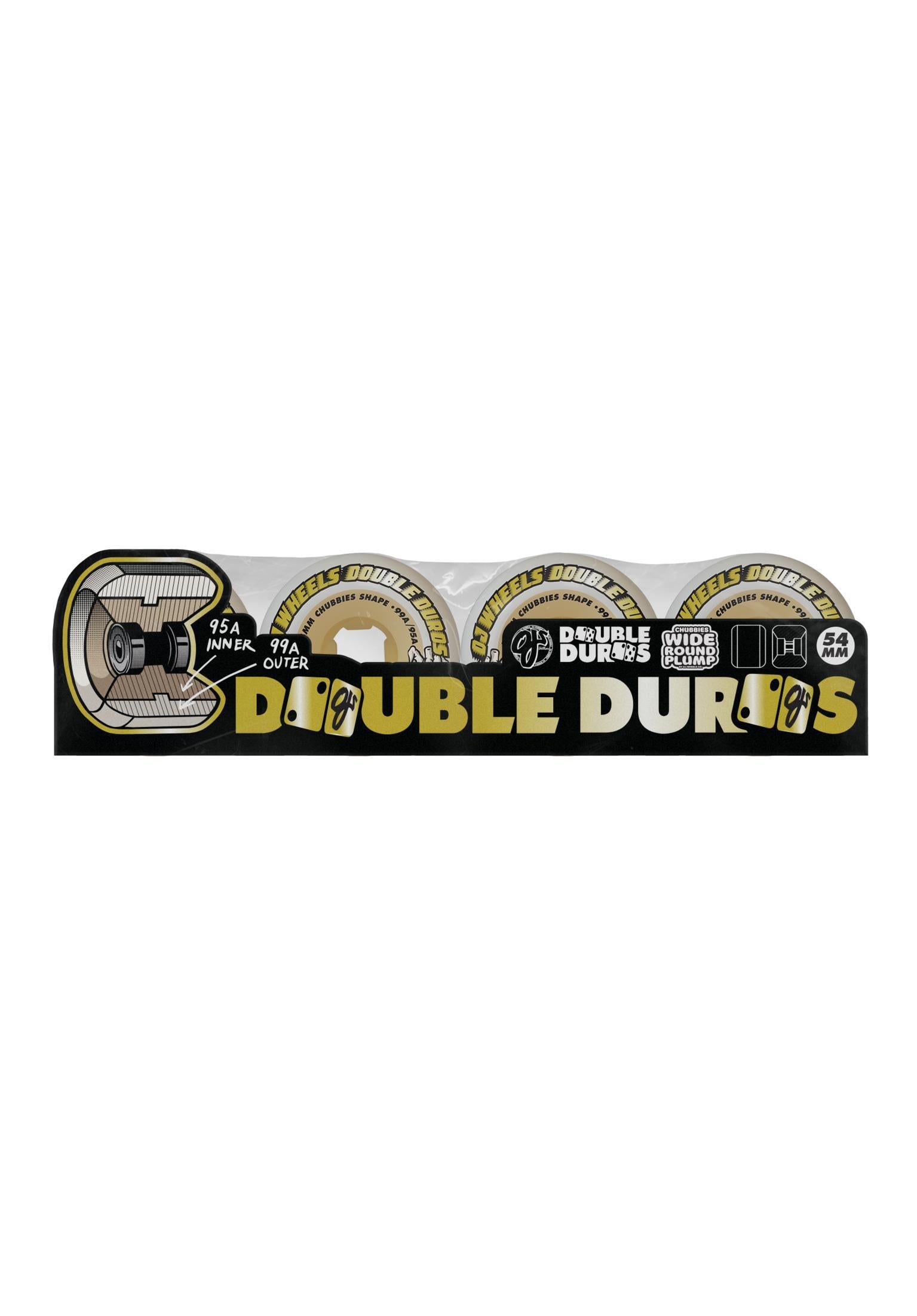 Double Duro Chubbies 99A/95A white Closeup1