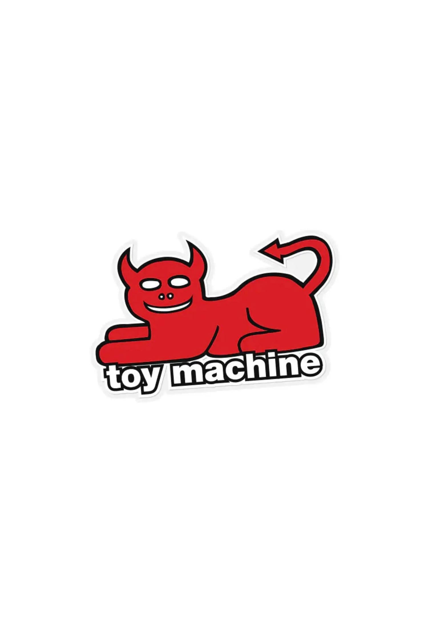 Devil Cat Sticker red Vorderansicht