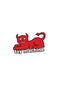 Devil Cat Sticker red Vorderansicht