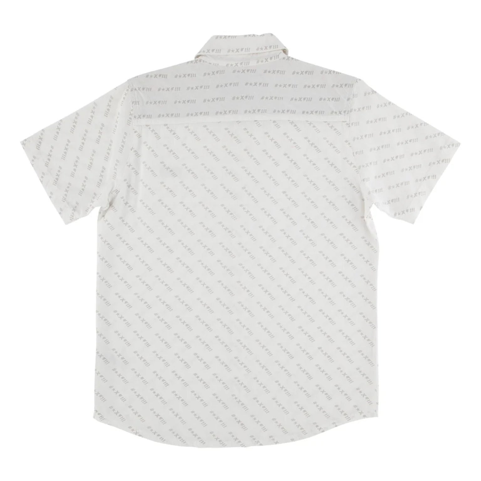 Exclamation Party Top white Rueckenansicht