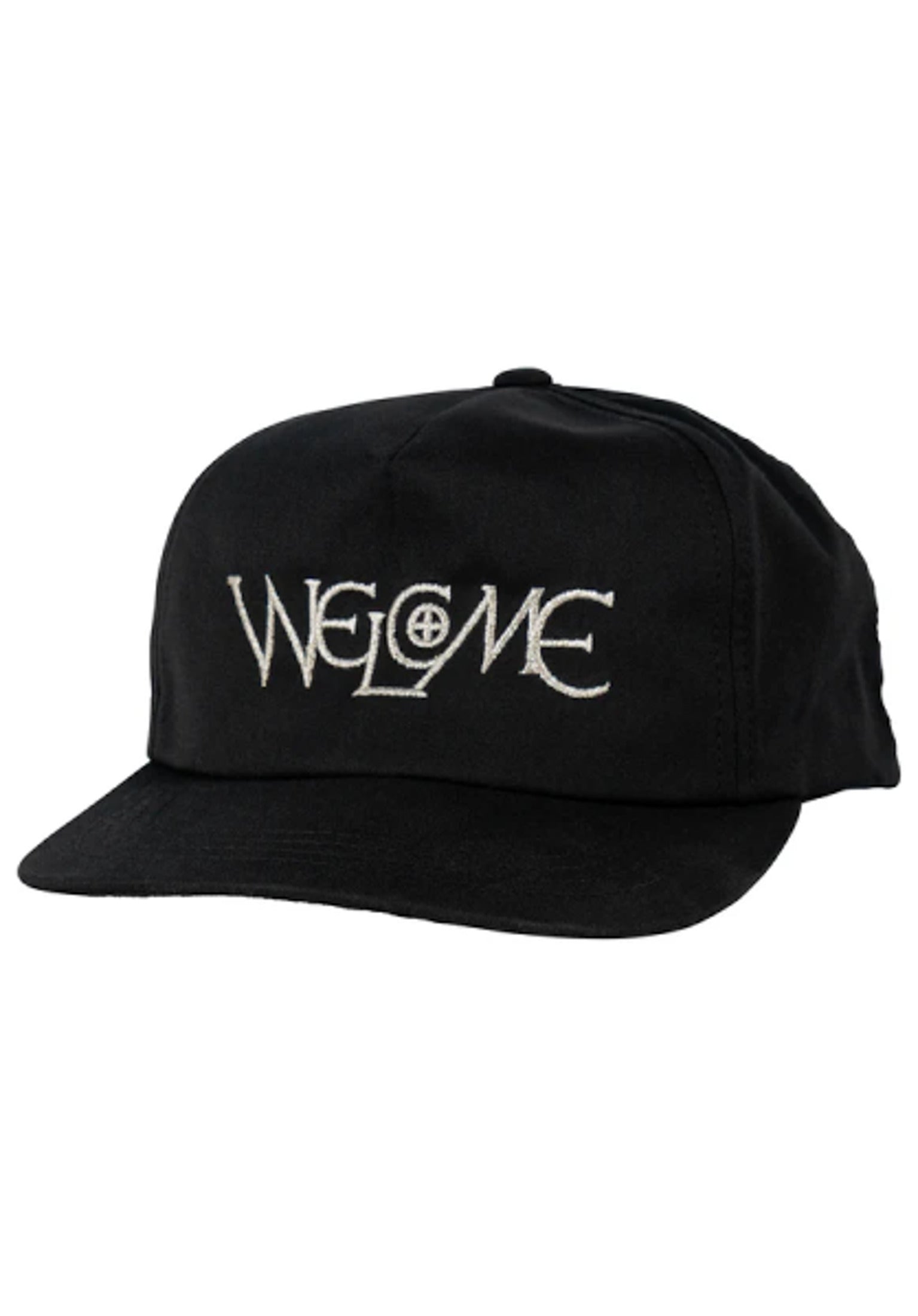 Chisel 5-Panel Unstructured Snapback black-silver Vorderansicht