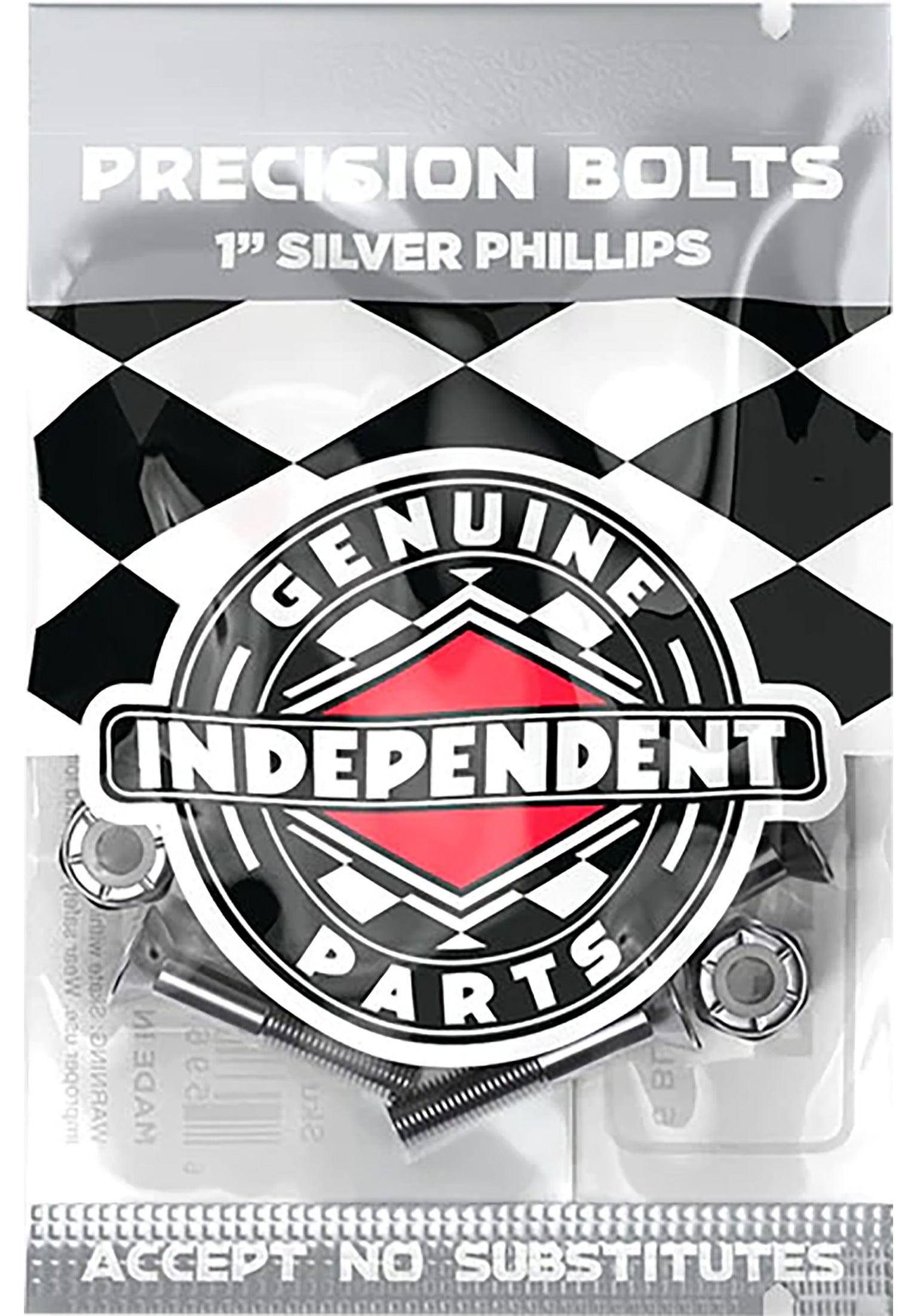 1 Kreuz 12er black-silver Rueckenansicht