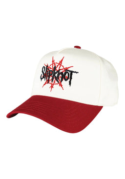 x Slipknot Nonagram 2-Tone Embroidered Structured white-red Vorderansicht