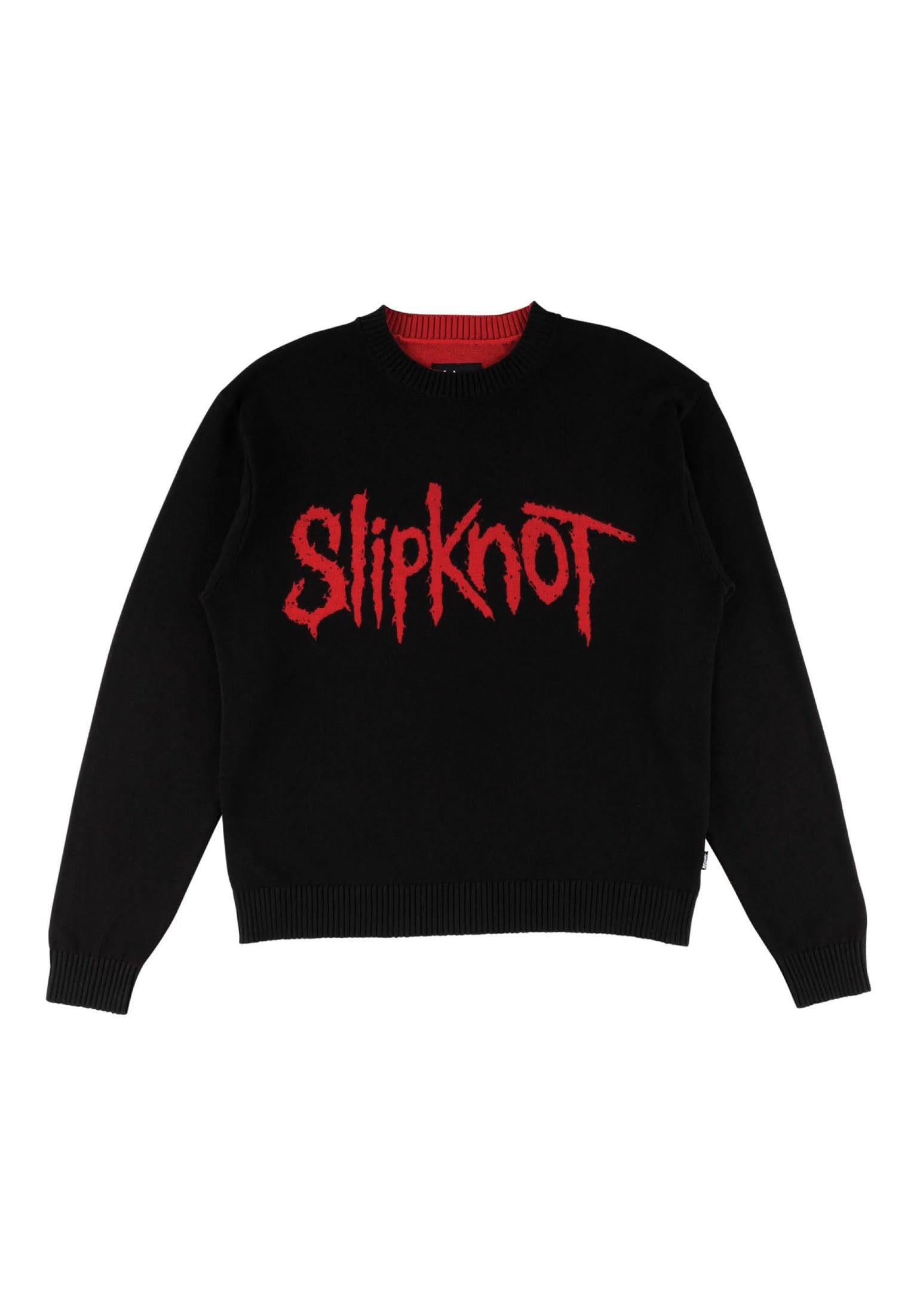 x Slipknot Slipknot Overprint Knit black-red Vorderansicht