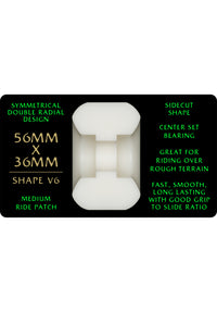 Dragons 88A V6 Symmetrical Medium Ride offwhite Rueckenansicht