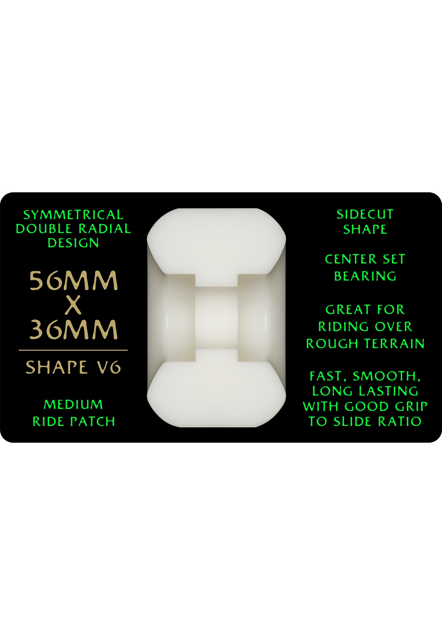 Dragons 88A V6 Symmetrical Medium Ride offwhite Rueckenansicht