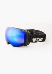 Goggle Two solid black-blue Vorderansicht