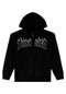 Flame Emroidered black Vorderansicht
