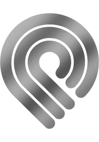 3P Window Sticker silver Vorderansicht