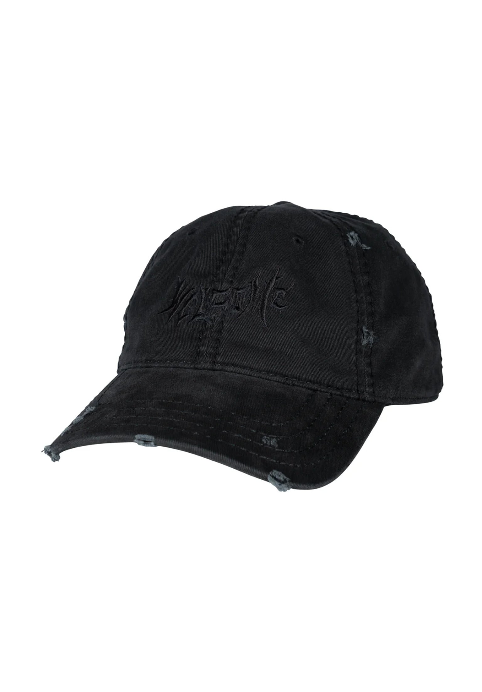 Barb Embroidered Hat black-white Vorderansicht