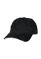 Barb Embroidered Hat black-white Vorderansicht