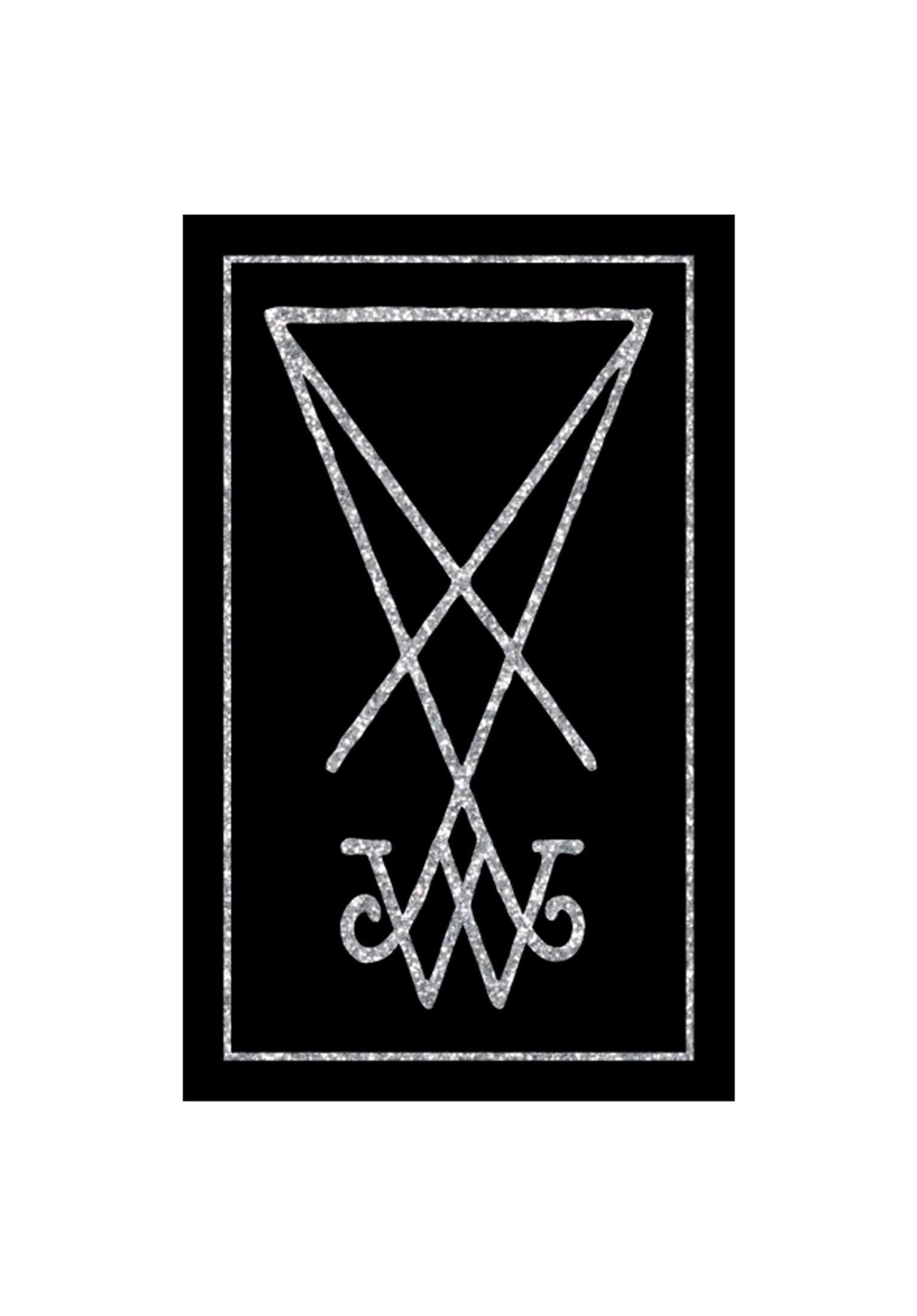 Symbol Glitter Foil Sticker black - glitter-foil Vorderansicht
