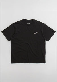 Collar Garment Dyed Knit black Vorderansicht