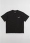 Collar Garment Dyed Knit black Vorderansicht