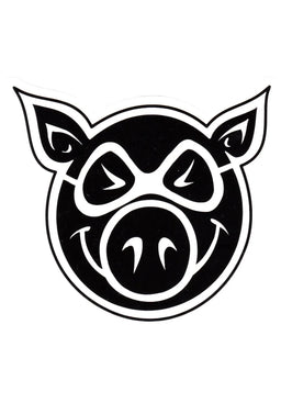 Head Large Sticker black-white Vorderansicht