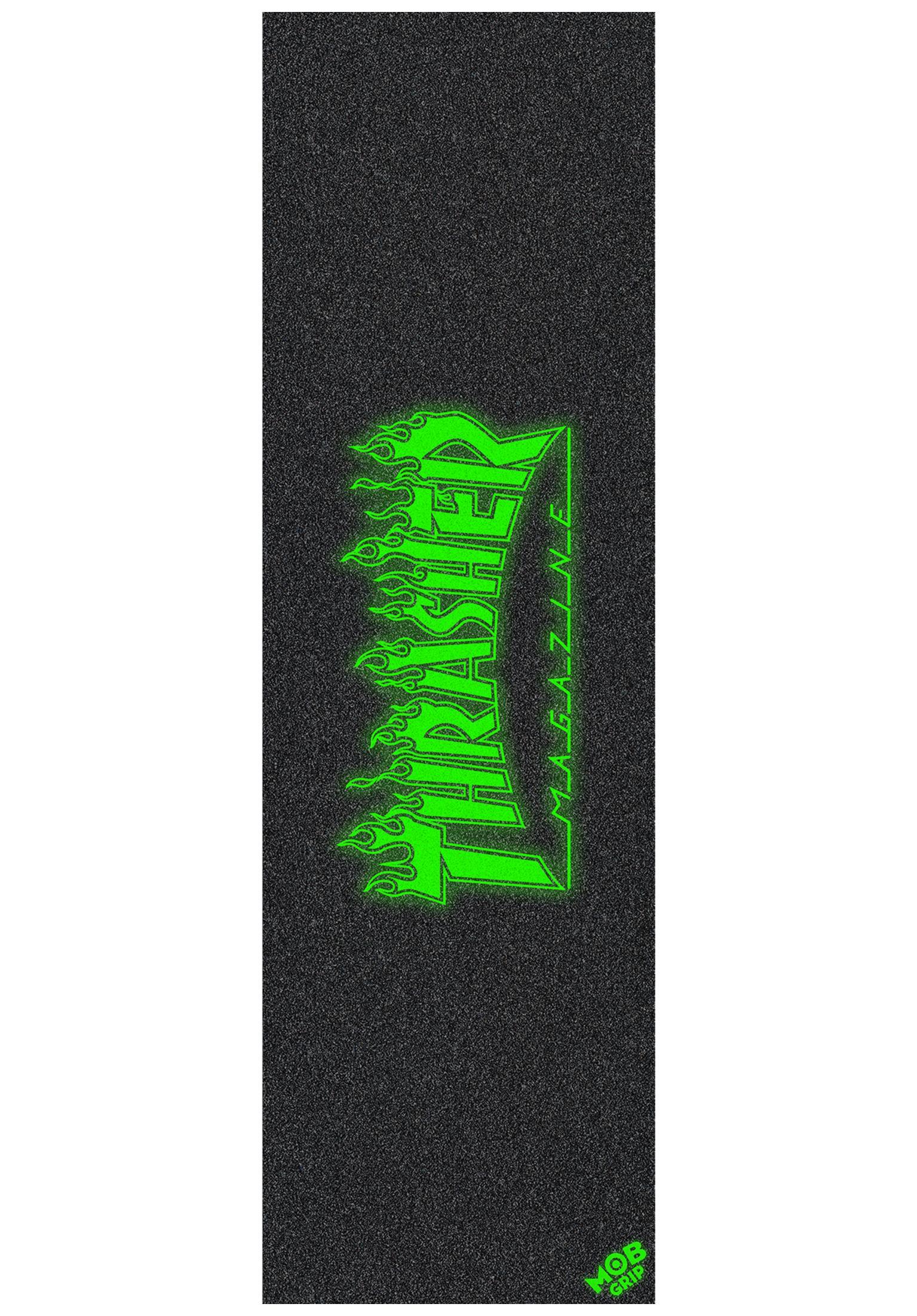 Thrasher Flame Glow Logo 10 x 33 Sheet black Vorderansicht