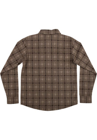 Belmont Flannel Top brown-black Rueckenansicht