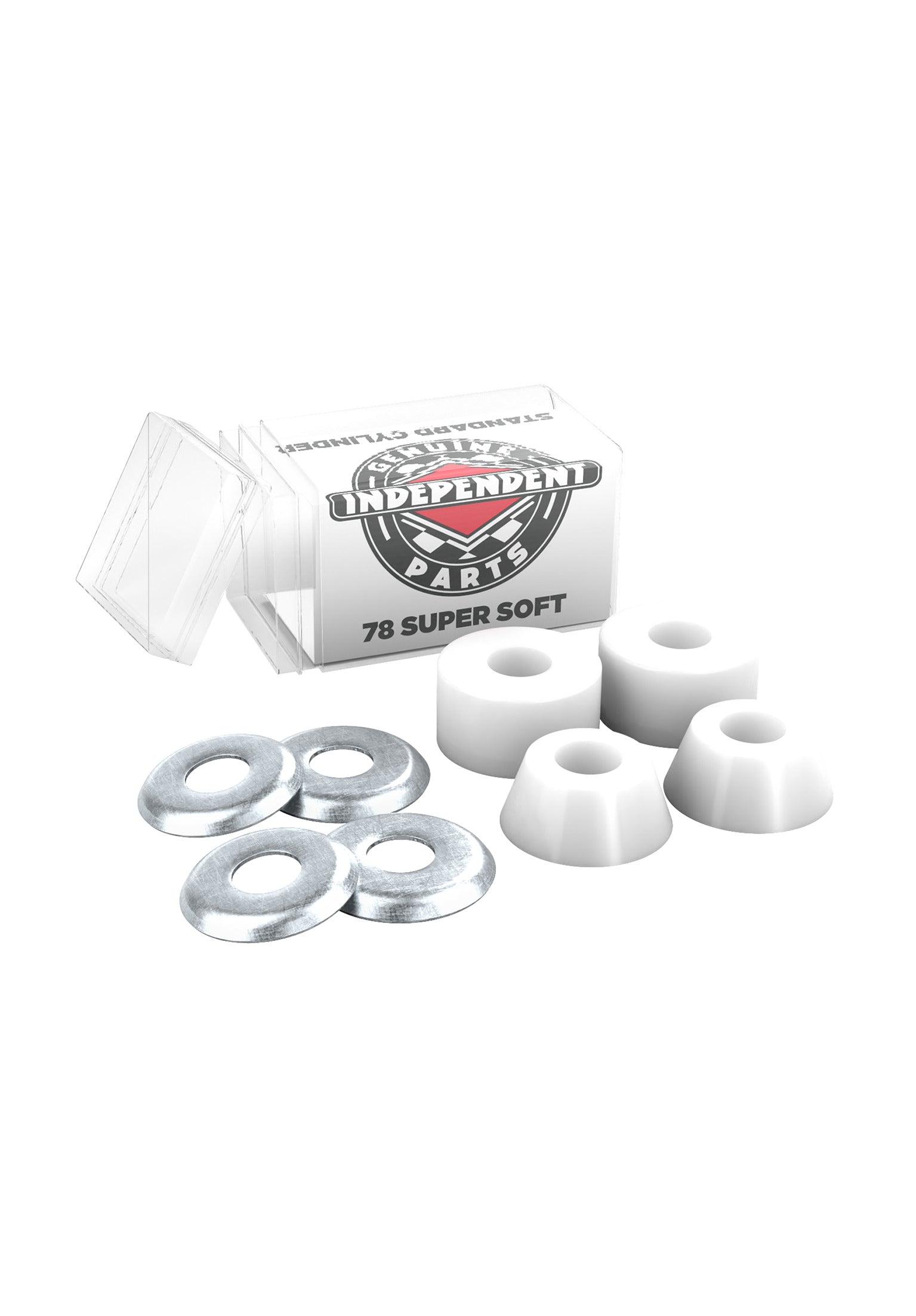 Standard Cylinder Cushions Super Soft 78A 4er white Rueckenansicht