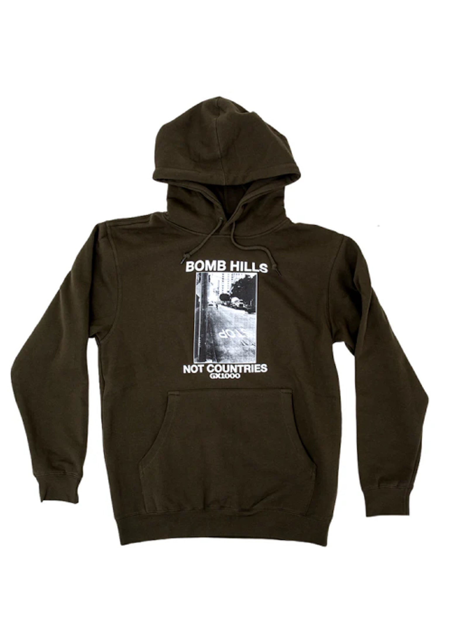 Bomb Hills Not Countries green Vorderansicht