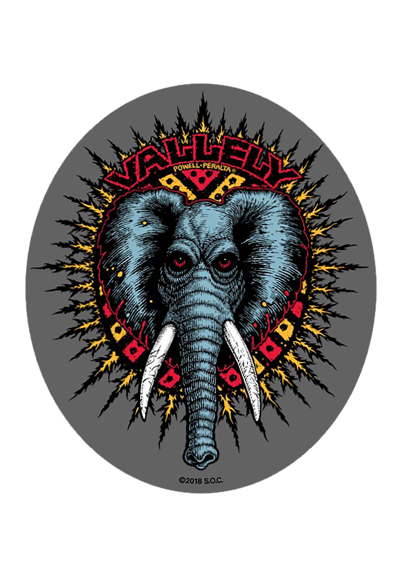 Mike Vallely Elephant Sticker clear Vorderansicht