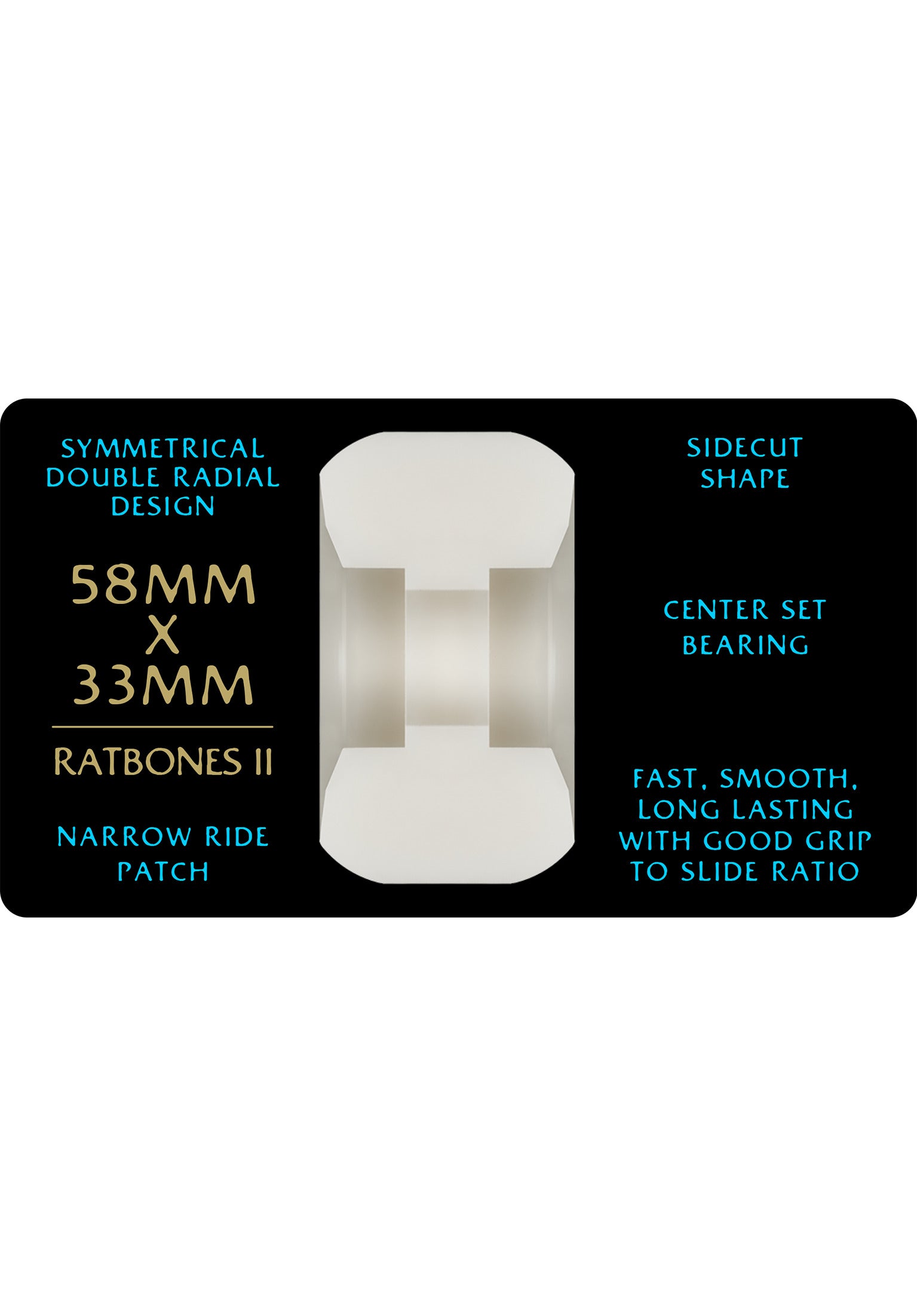 Dragons 97A RB2 Symmetrical Narrow Ride offwhite Rueckenansicht