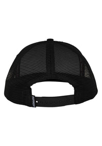 Dressen Skull Rose 5-Panel High Structured Snapbac white-black Rueckenansicht