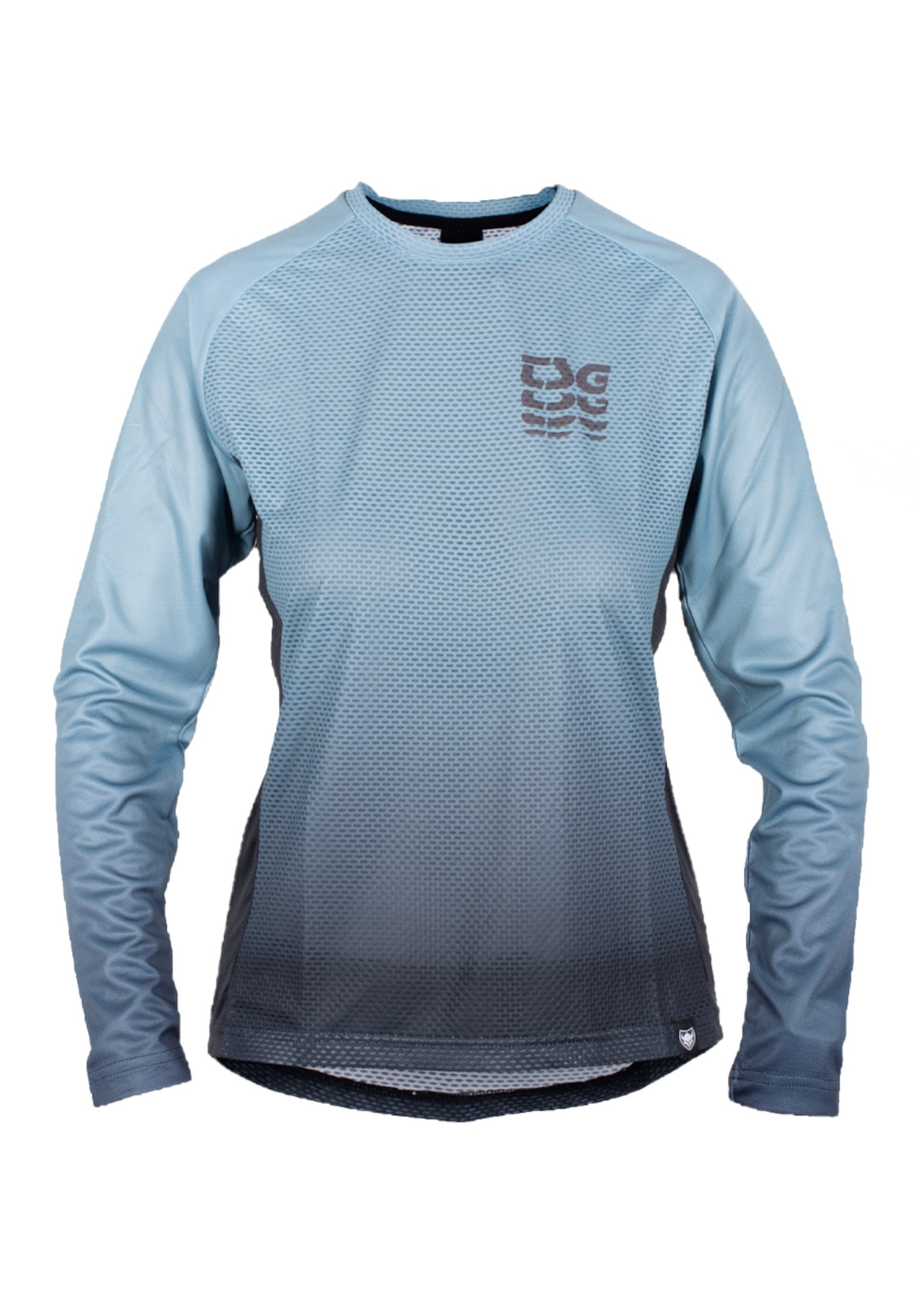 Seen Jersey steel blue fade Vorderansicht