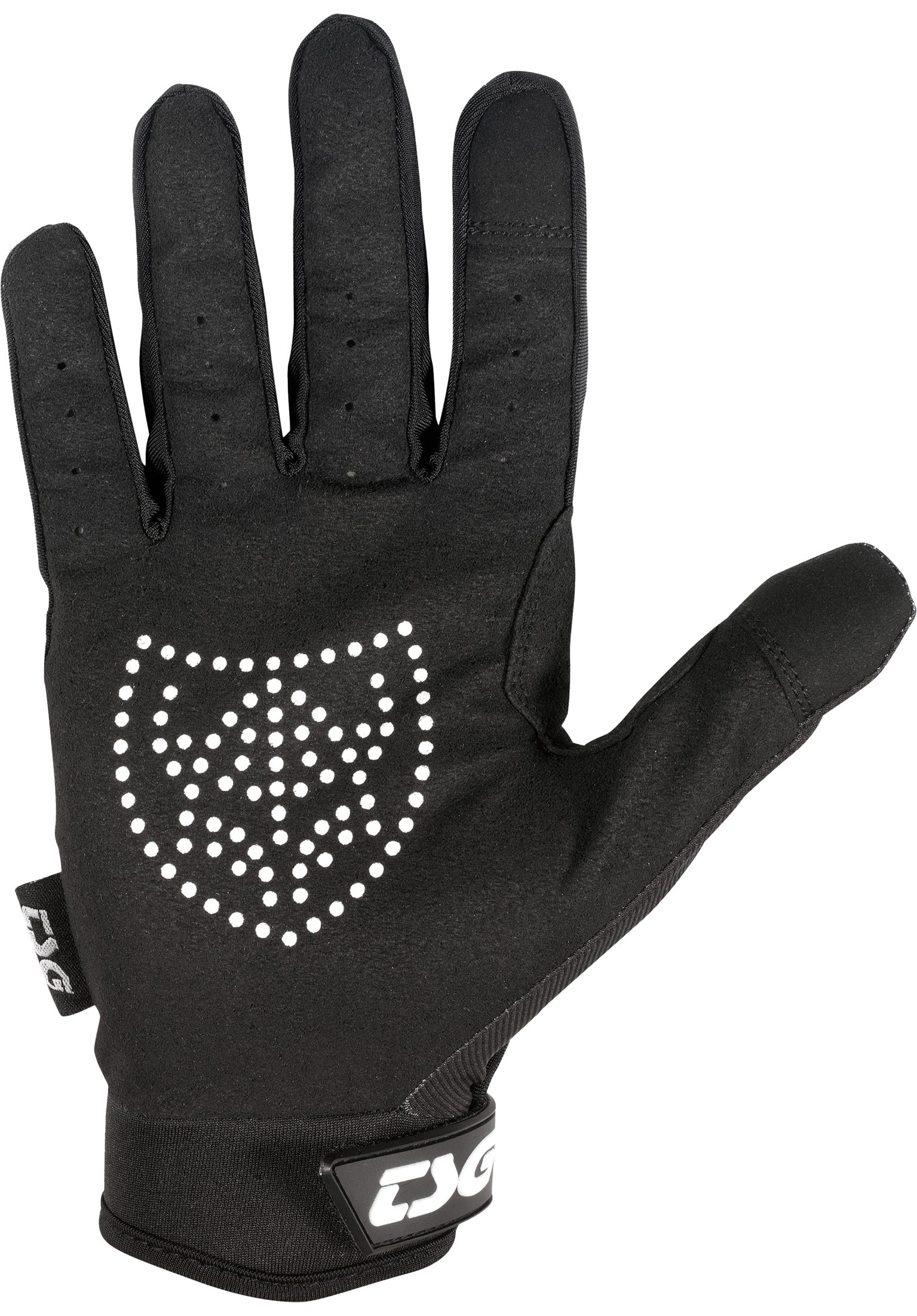 DW Glove solid black Rueckenansicht