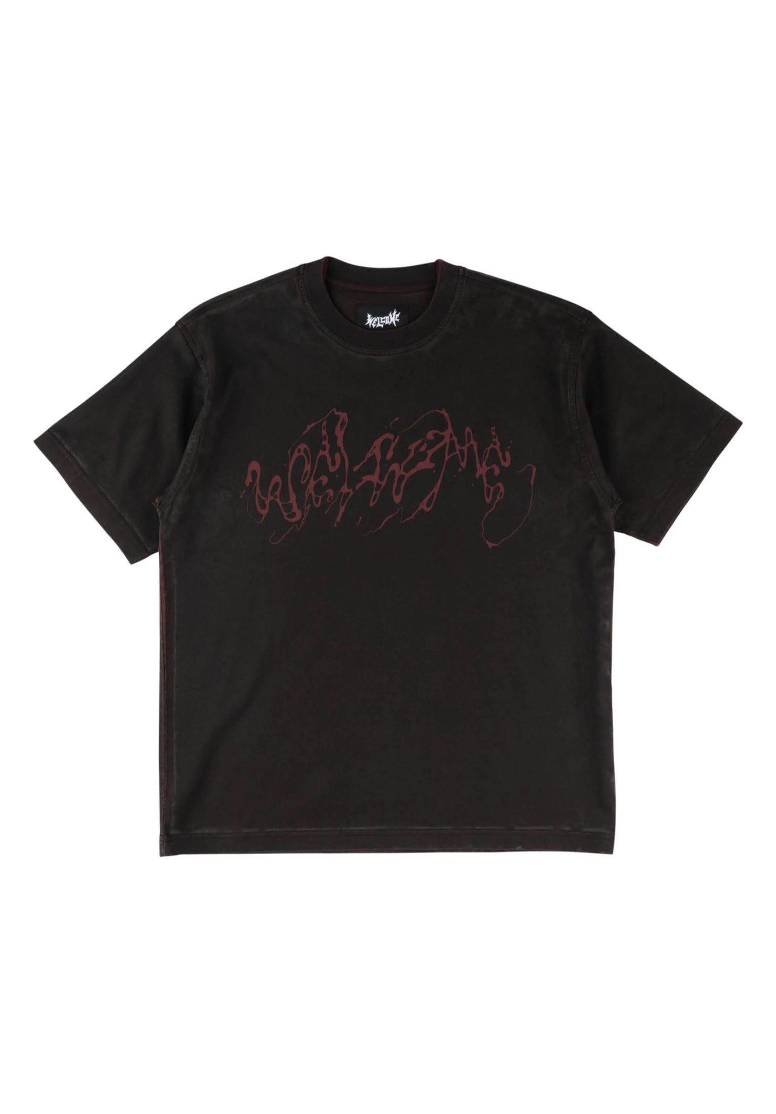 Weep Overprint Knit blackplum Vorderansicht