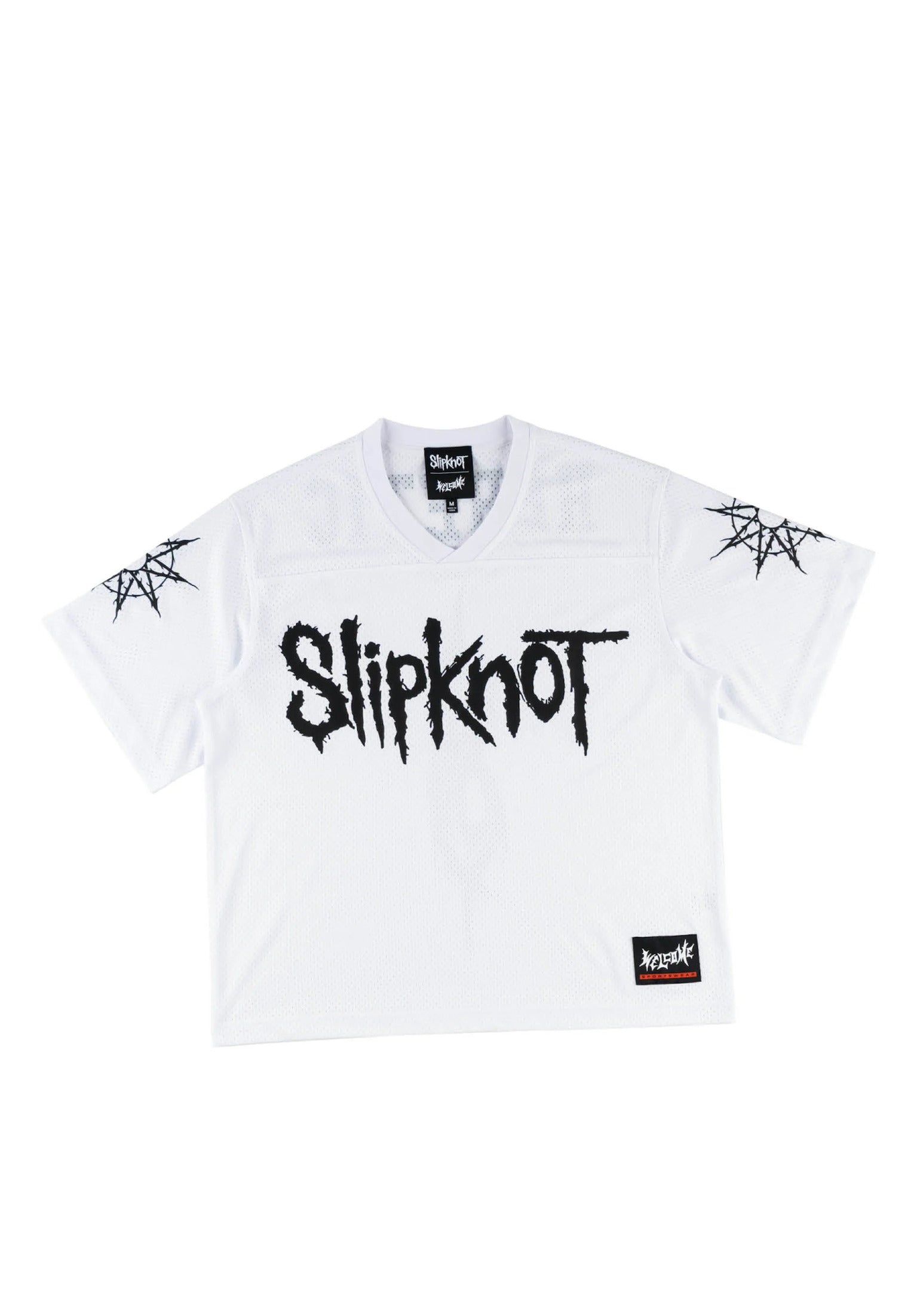 x Slipknot Heretic Mesh Football Jersey white Vorderansicht