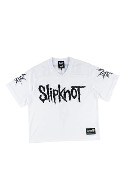 x Slipknot Heretic Mesh Football Jersey white Vorderansicht