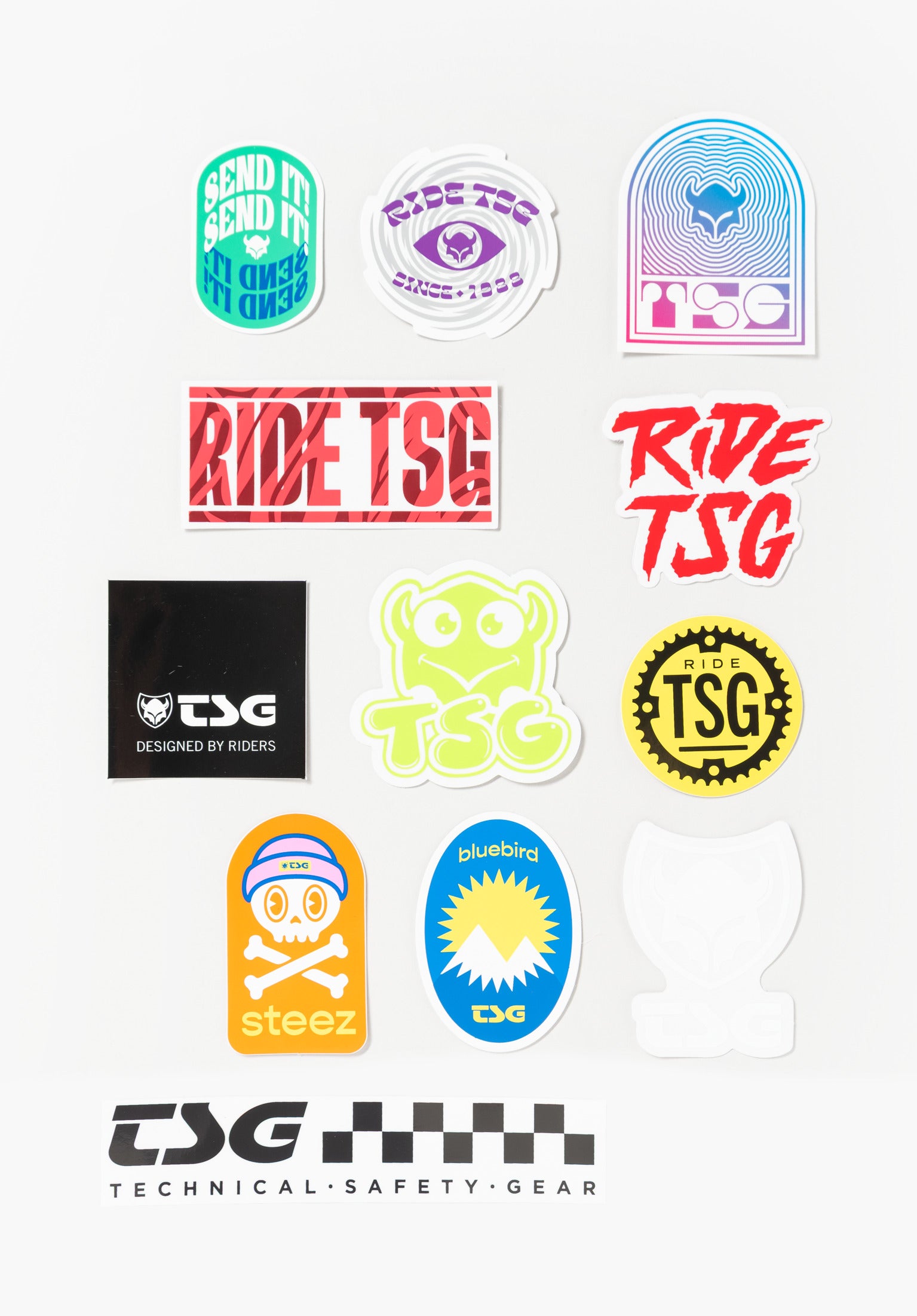 Stickerbag Pack of 12 multicolored Vorderansicht