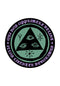 Latin Talisman Color-Shifting Sticker green-purple Vorderansicht