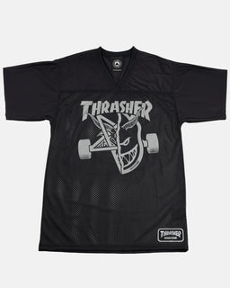 x Spitfire Thrash & Burn Football Jersey black Vorderansicht