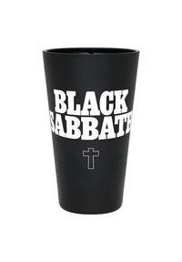 x Black Sabbath Pint Glass black-frosted Vorderansicht