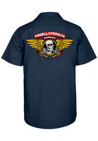 Winged Ripper Work Shirt navy Vorderansicht