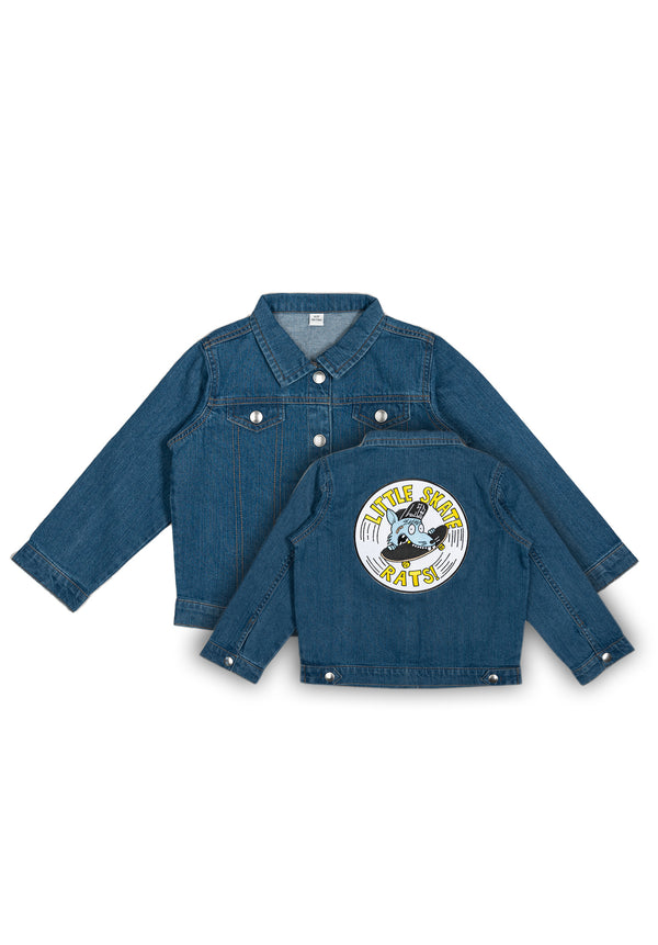 Jeansjacke Logo Patch Vorderansicht