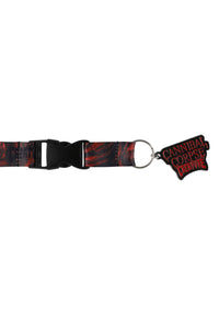x Cannibal Corpse Key Chain Lanyard red-black Vorderansicht